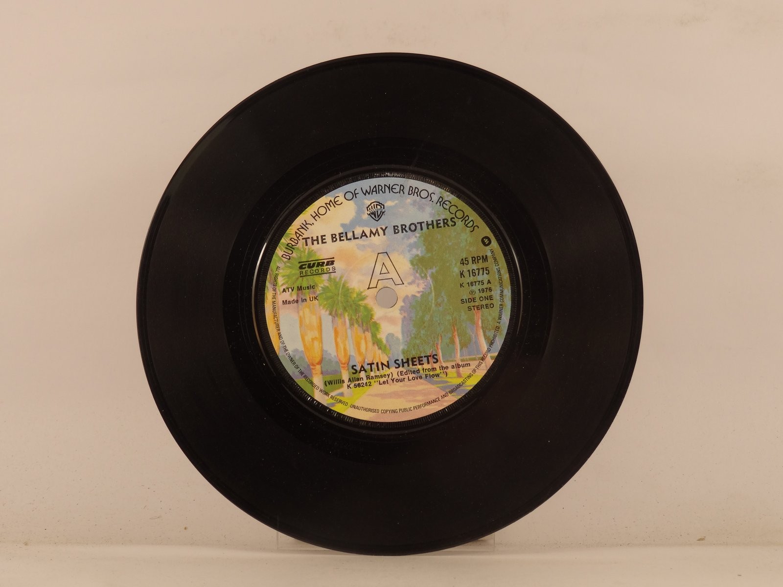 BELLAMY BROTHERS SATIN SHEETS (plain sleeve) (137) 7" WB