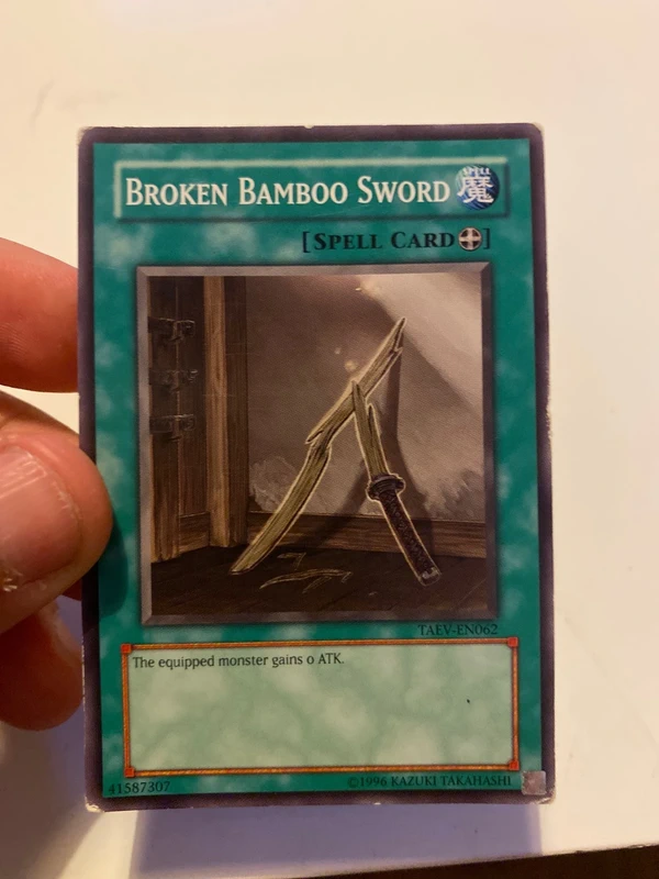 Broken bamboo sword