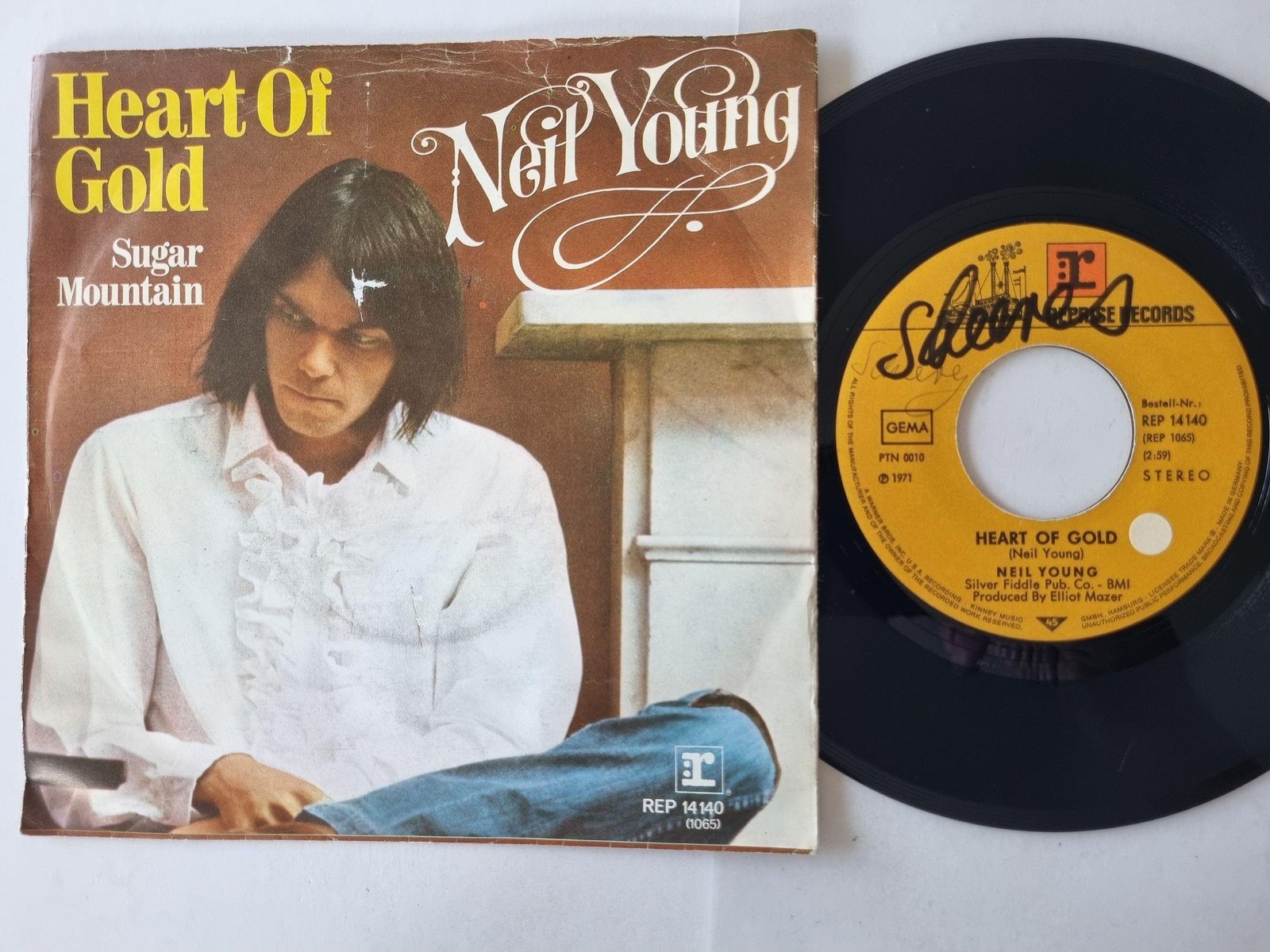 Neil Young - Heart Of Gold 7'' Vinyl Germany