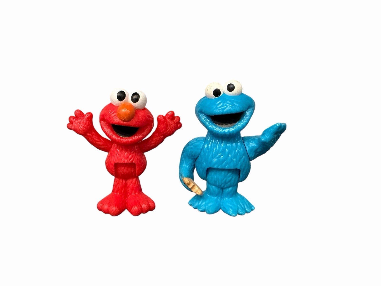 Sesame Street Elmo & Cookie Monster 3.5” Playskool Toy Figures Cake Toppers