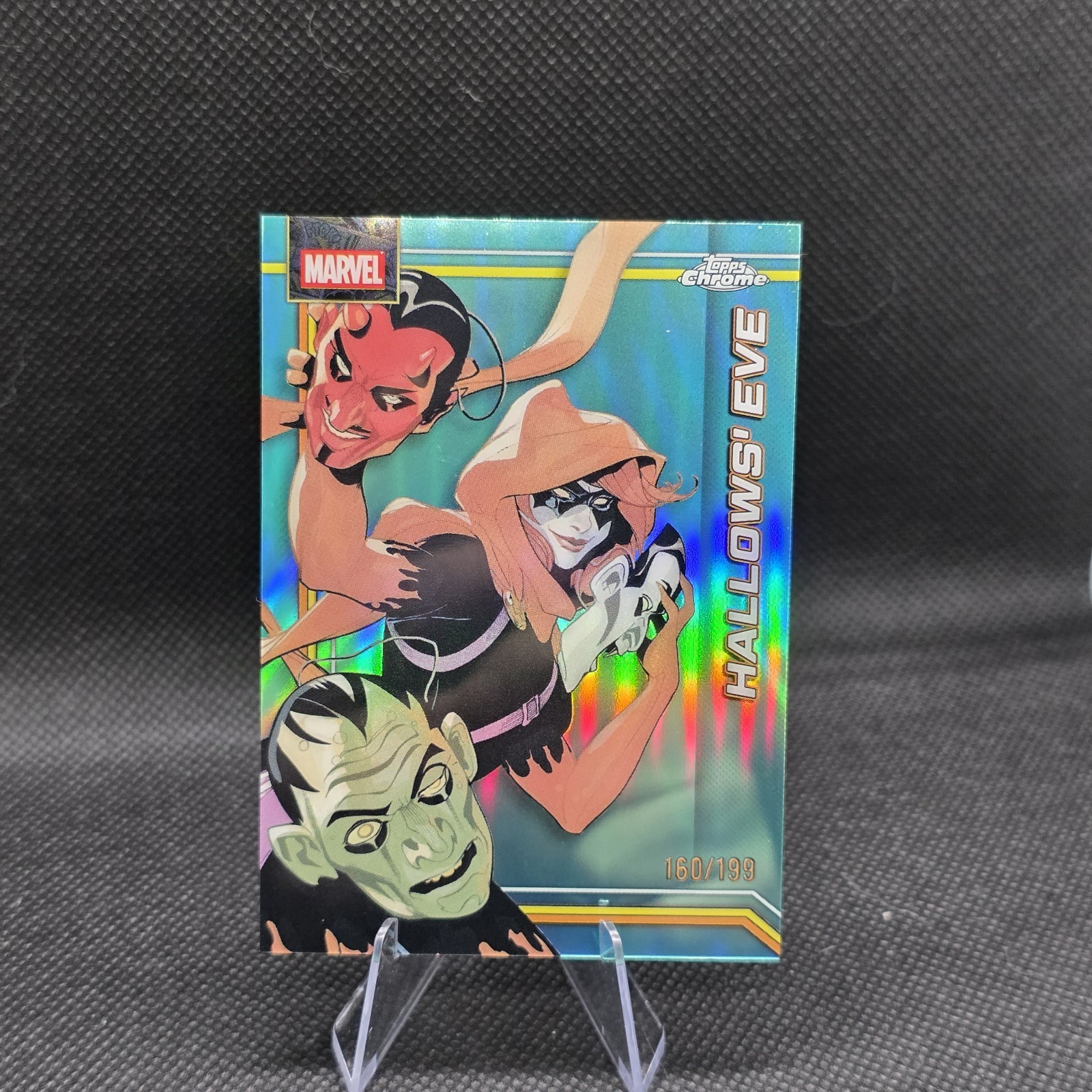 2026 Topps Chrome Marvel HALLOW'S EVE #122 rifrattore acquatico / 199 SP US venditore 1°