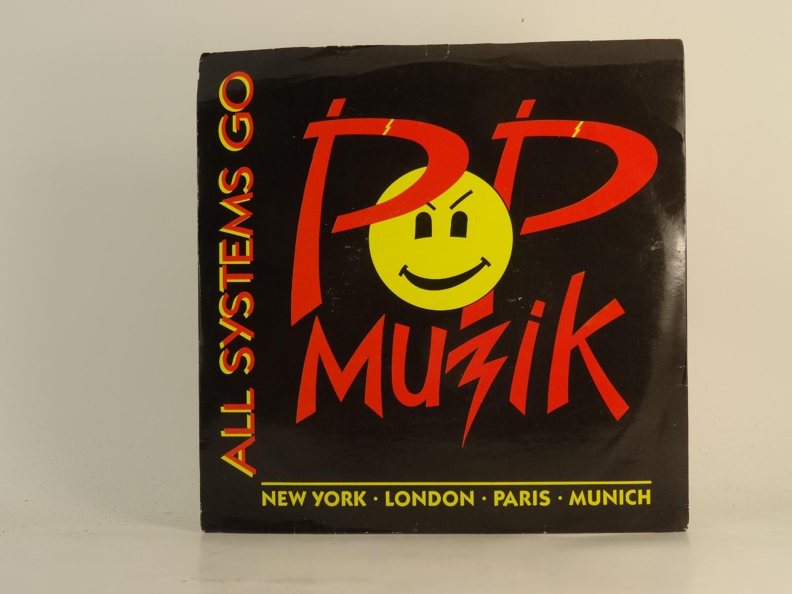 ALL SYSTEMS GO POP MUZIK (70) 2 Track 7" Single plus Picture Sleeve UNIQUE RECOR