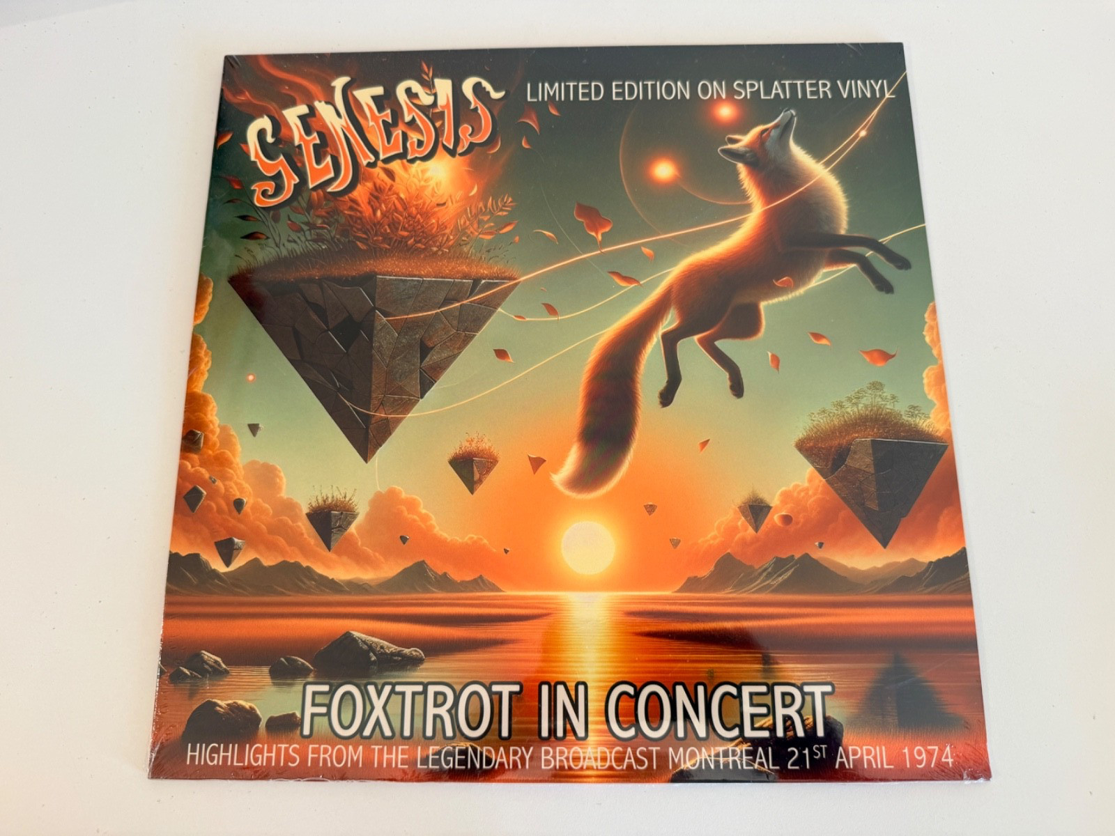 Genesis Foxtrot In Concert Montreal 1974 Ltd Ed Splatter Vinyl LP 461/500 SEALED