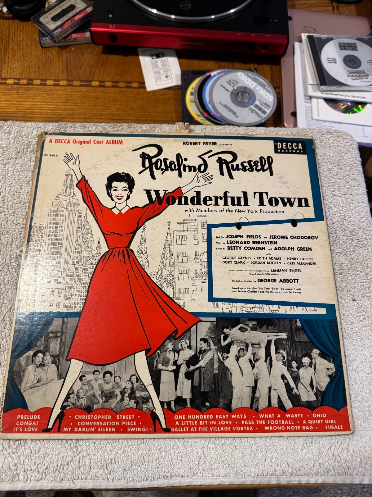 Rosalind Russell – Wonderful Town LP - GOOD CONDITION W/DUST SLEEVE!!!