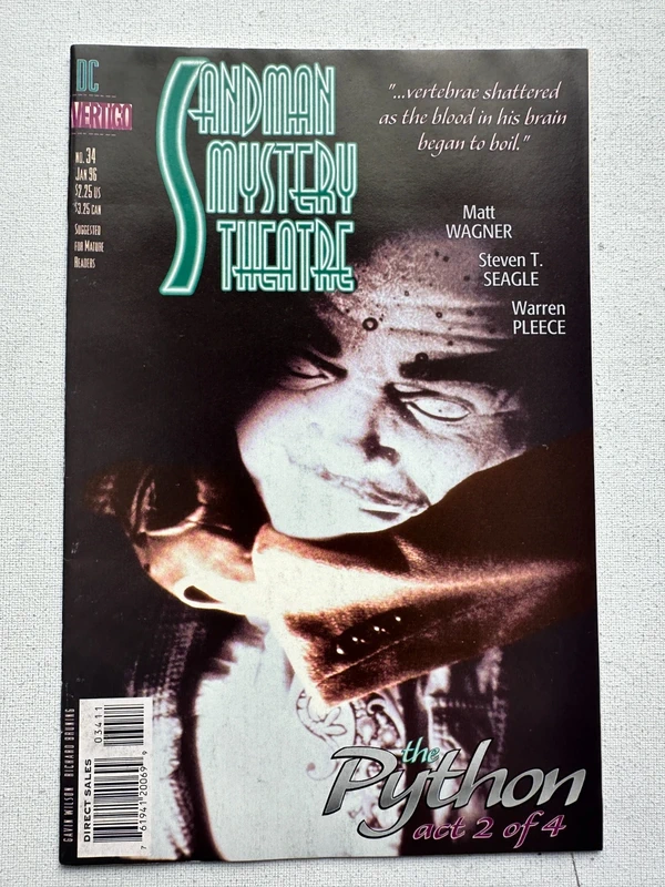 Sandman Mystery Theatre 34 Photo Cover by Gavin Wilson & Richard Brunning (1993 DC/Vertigo)