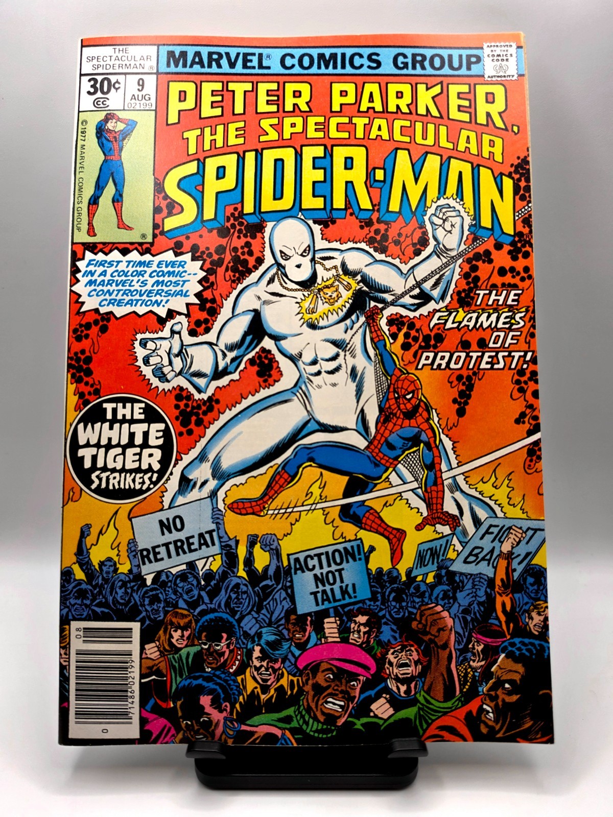 Spettacolare Spider-Man #9 Marvel 1977 / Copia di Alta Qualità / 1° App di White Tiger