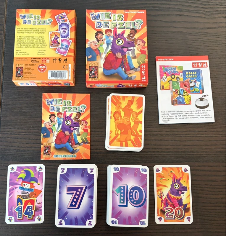 Wie is de Ezel? van 999 games nieuw