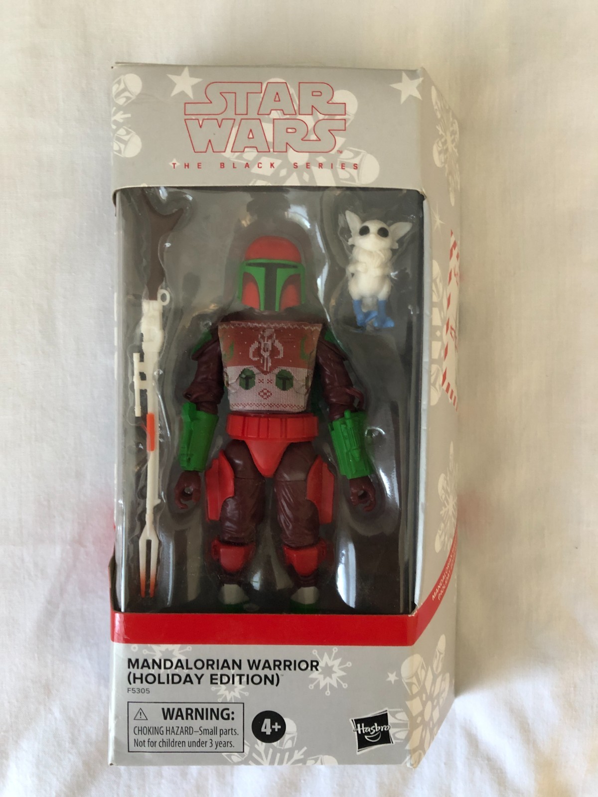 Star Wars Modellino Mandalorian Warrior Holiday Edition Serie Nera Hasbro 2021