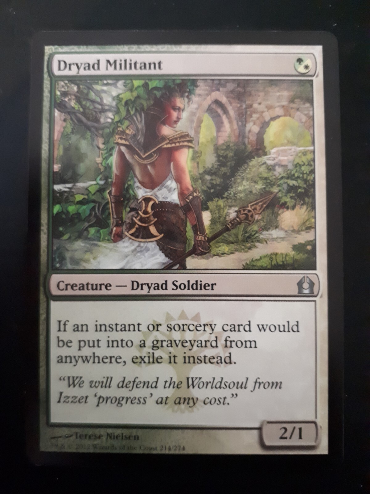 MTG Dryad Militant [Return to Ravnica, Lightplay ] B66