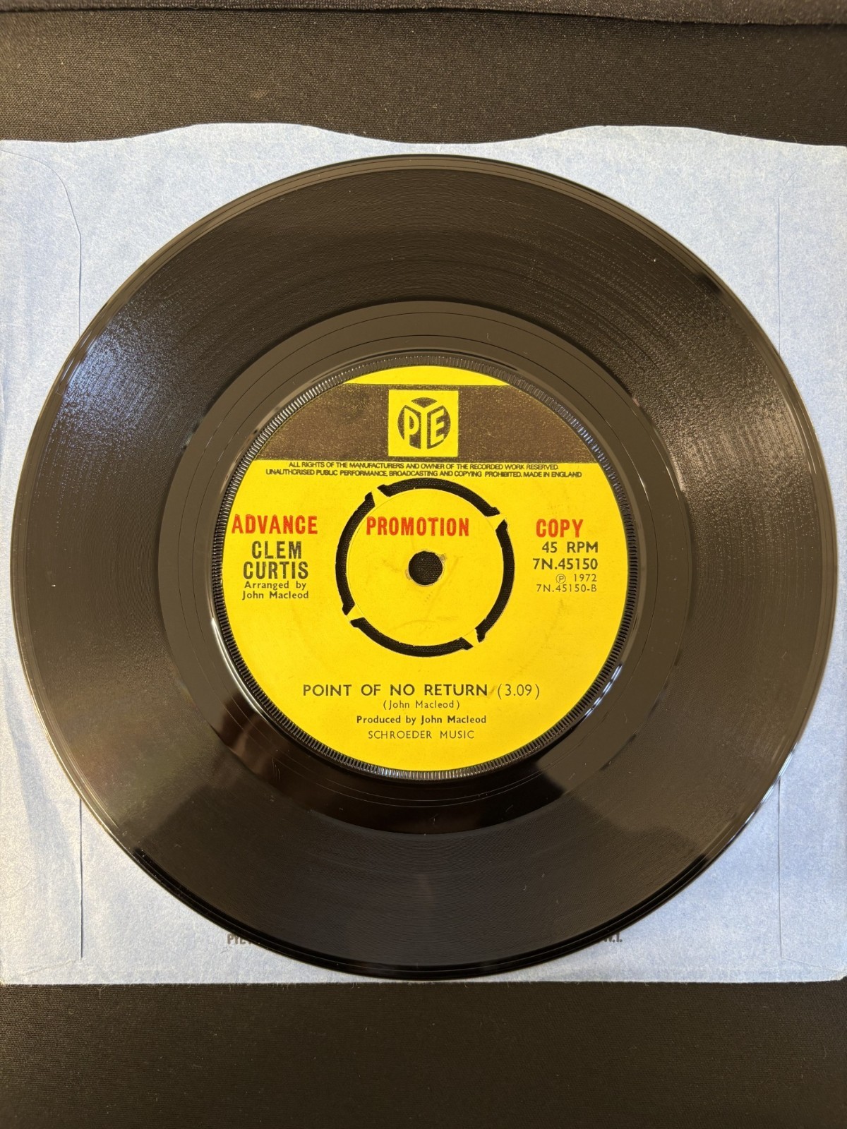 Clem Curtis - Rare 70s Soul 45 UK Promo (Clips Included)