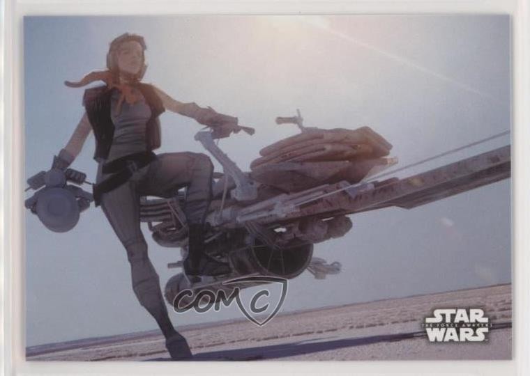 2015 Star Wars: The Force Awakens Series 1 Concept Art Speeder Bike on Jakku 2k3