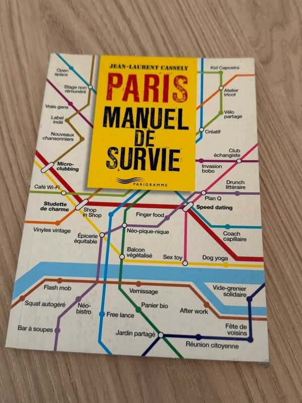 Livre humoristique "Paris, Manuel de survie" - Jean-Laurent Cassely (Parigramme)