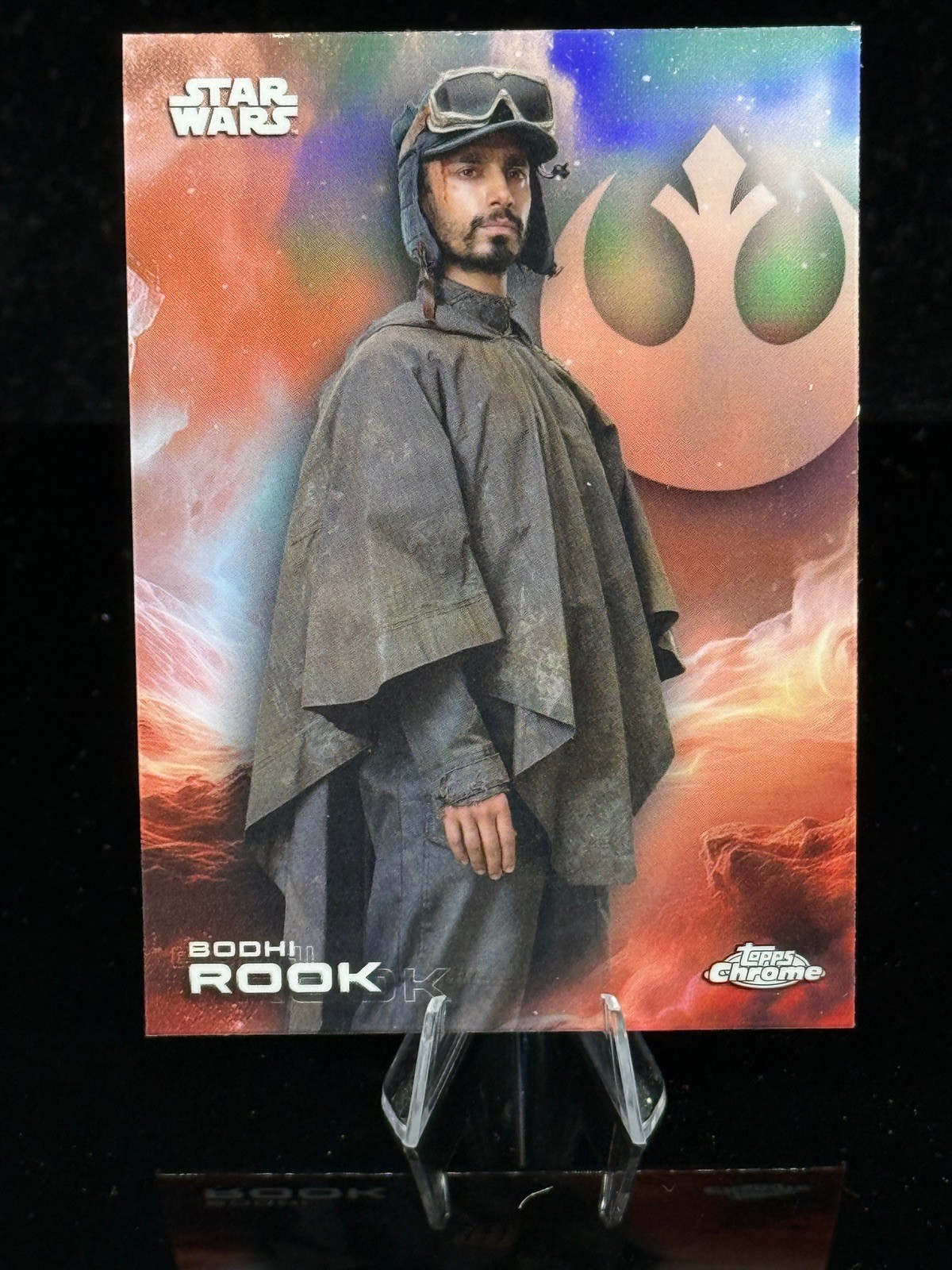 2025 Topps Chrome Star Wars Refractor Bodhi Rook #12