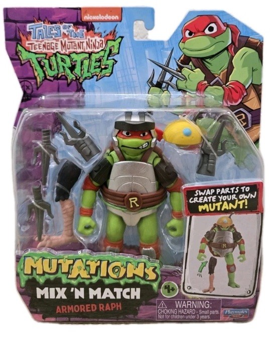 NEW Tales Of The TMNT Mutations ARMORED RAPH (Raphael) Mix N Match Action Figure