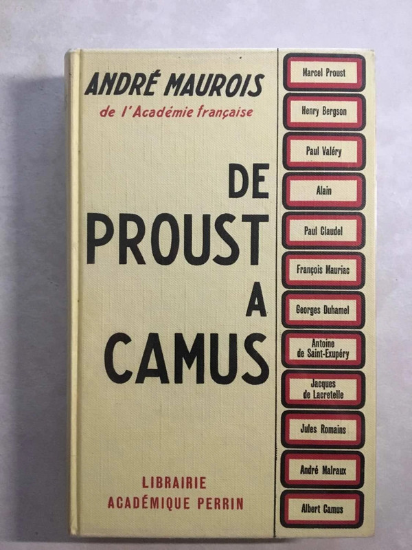 De Proust à Camus