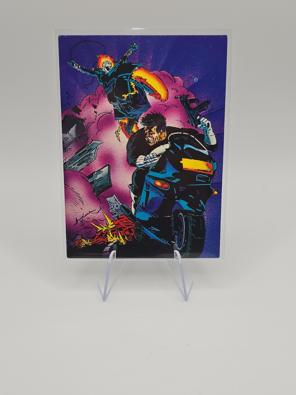 THE PUNISHER WAR JOURNAL ENTRY CARD 1992 COMIC IMAGES #43 Vigilantes
