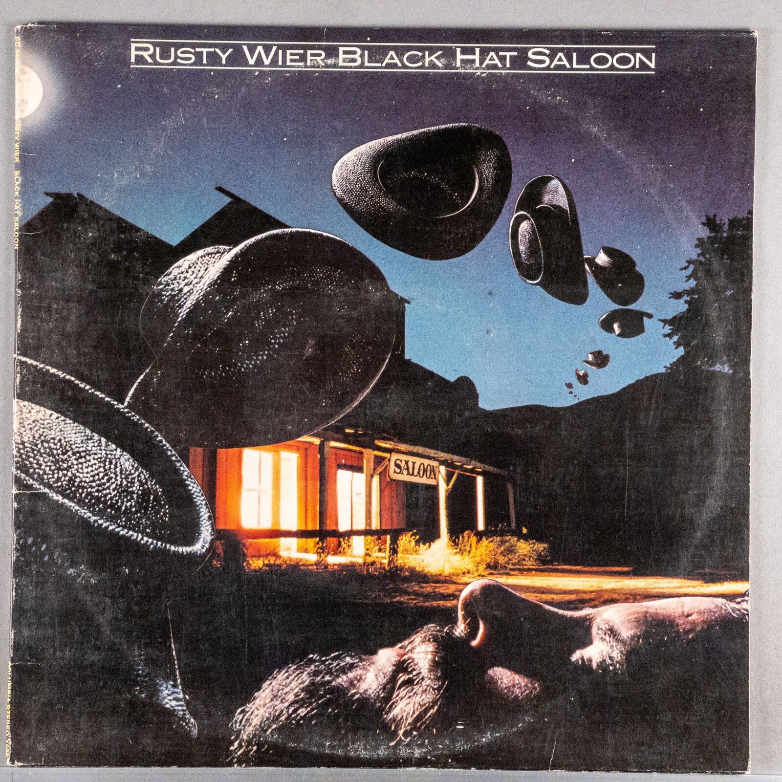 RUSTY WIER Black Hat Saloon 1976 LP Vinyl Record Album : VG+/VG PC-34319