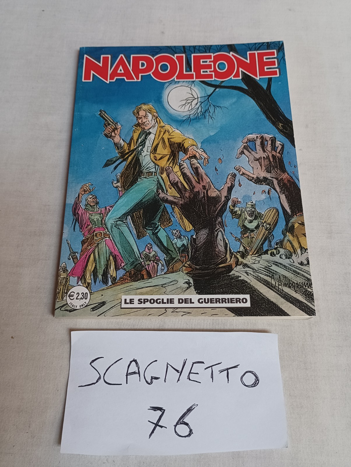 DYLAN DOG su ALBO NAPOLEONE n. 42 LE SPOGLIE DEL GUERRIERO crossover 