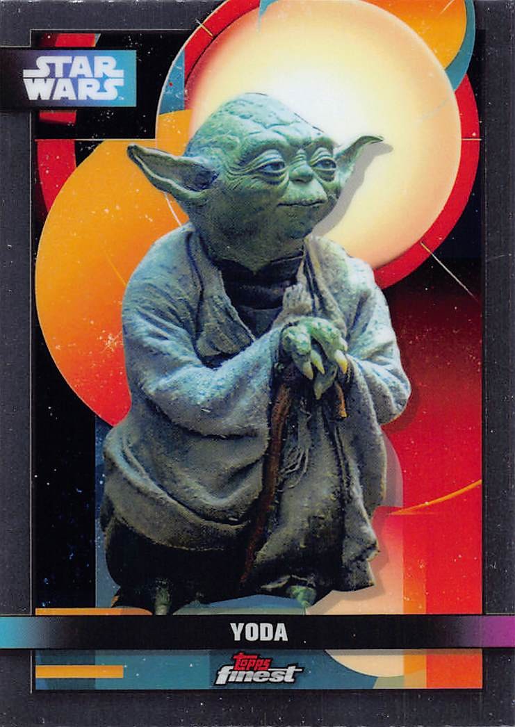 Avamposto contrabbandieri Topps Star Wars 2025 - Base Finest #F-16 Yoda