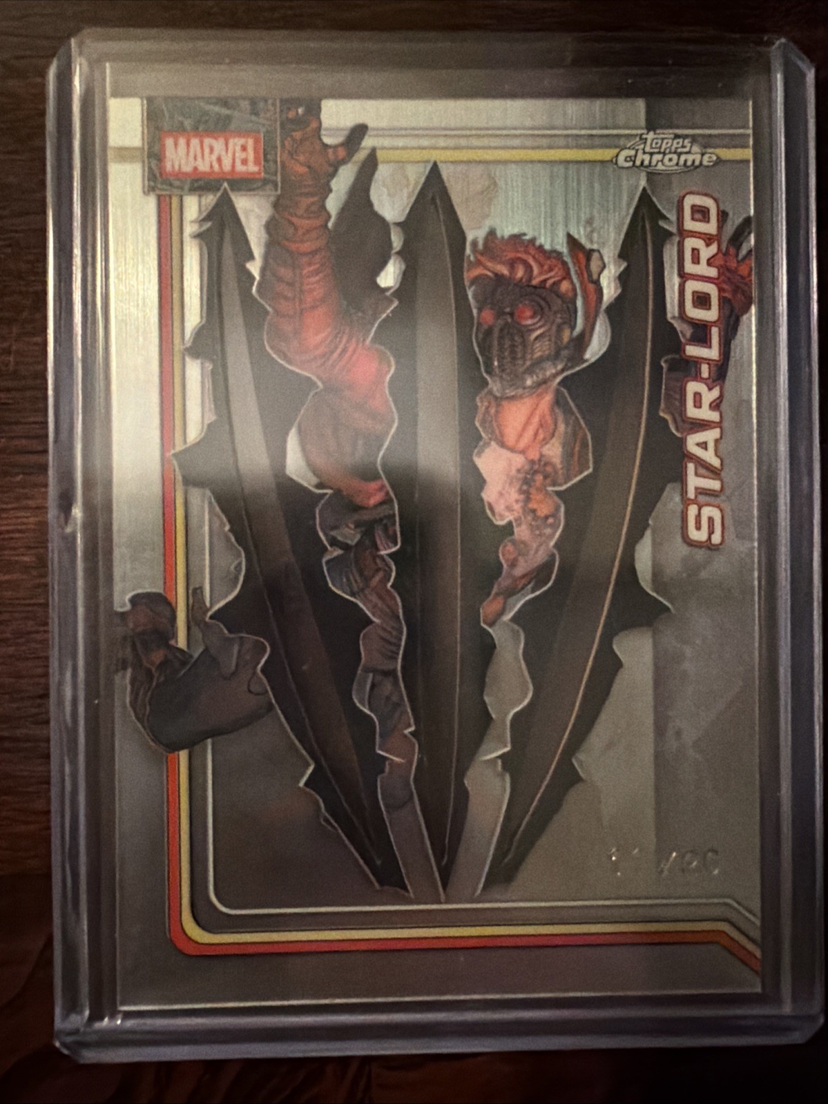 2026 Topps Chrome Marvel - Star-Lord Clawed Die-cut /20