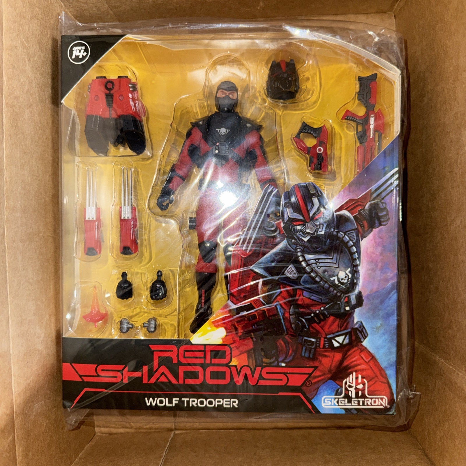 Skeletron Roboskull Red Shadows Wolf Trooper 6" sigillato in fabbrica NUOVO