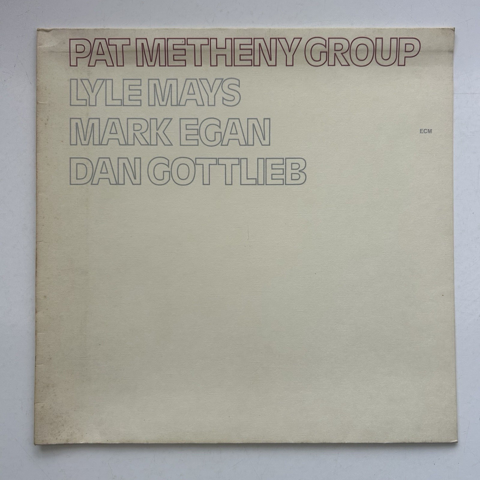 Pat Metheny Group Vinyl LP Record 1978 Jazz Textured Sleeve Album ECM1114 EX/VG+