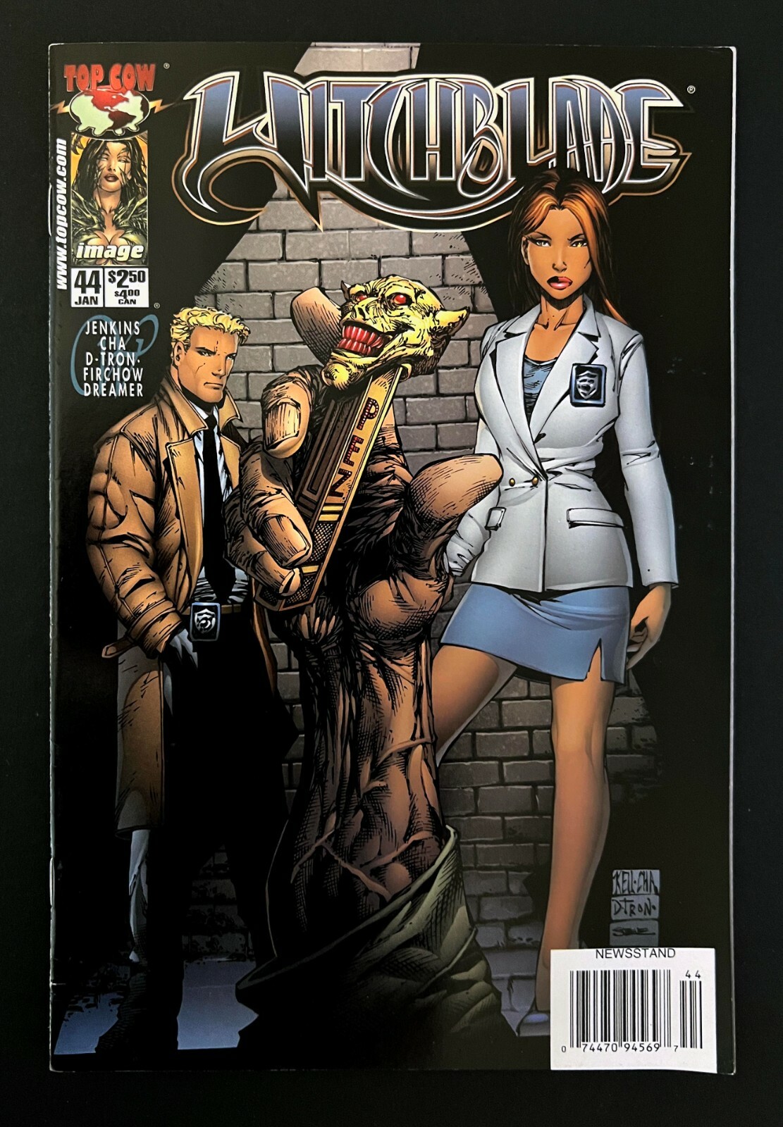 WITCHBLADE #44 Rare NEWSSTAND UPC Variant Top Cow Image Comics 2001