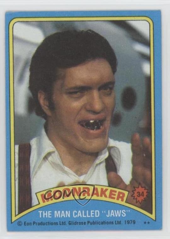 1979 Topps James Bond: Moonraker Richard Kiel L'uomo chiamato Jaws #34 1i8