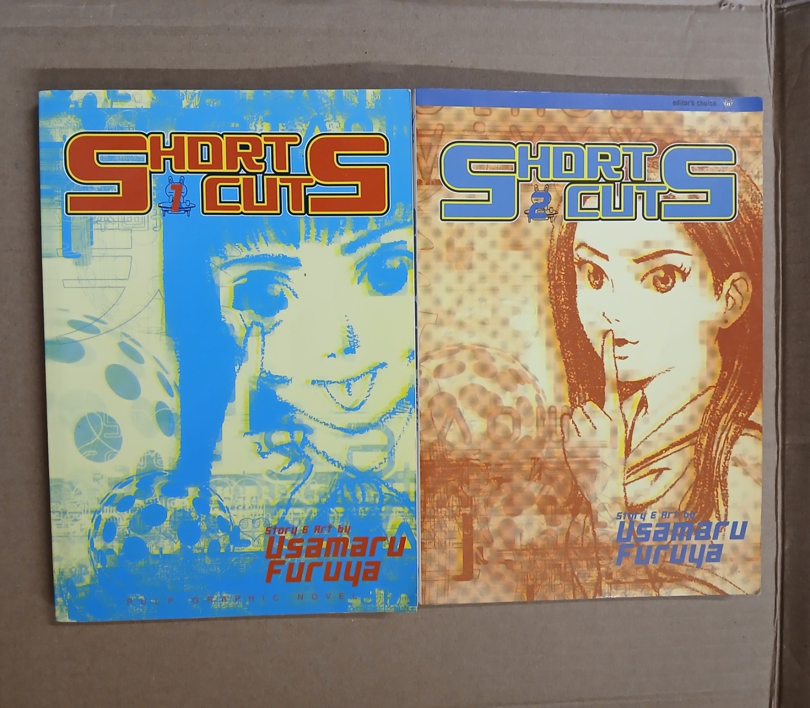 Tagli corti vol. 1-2 Manga Usamaru Furuya, serie completa in inglese