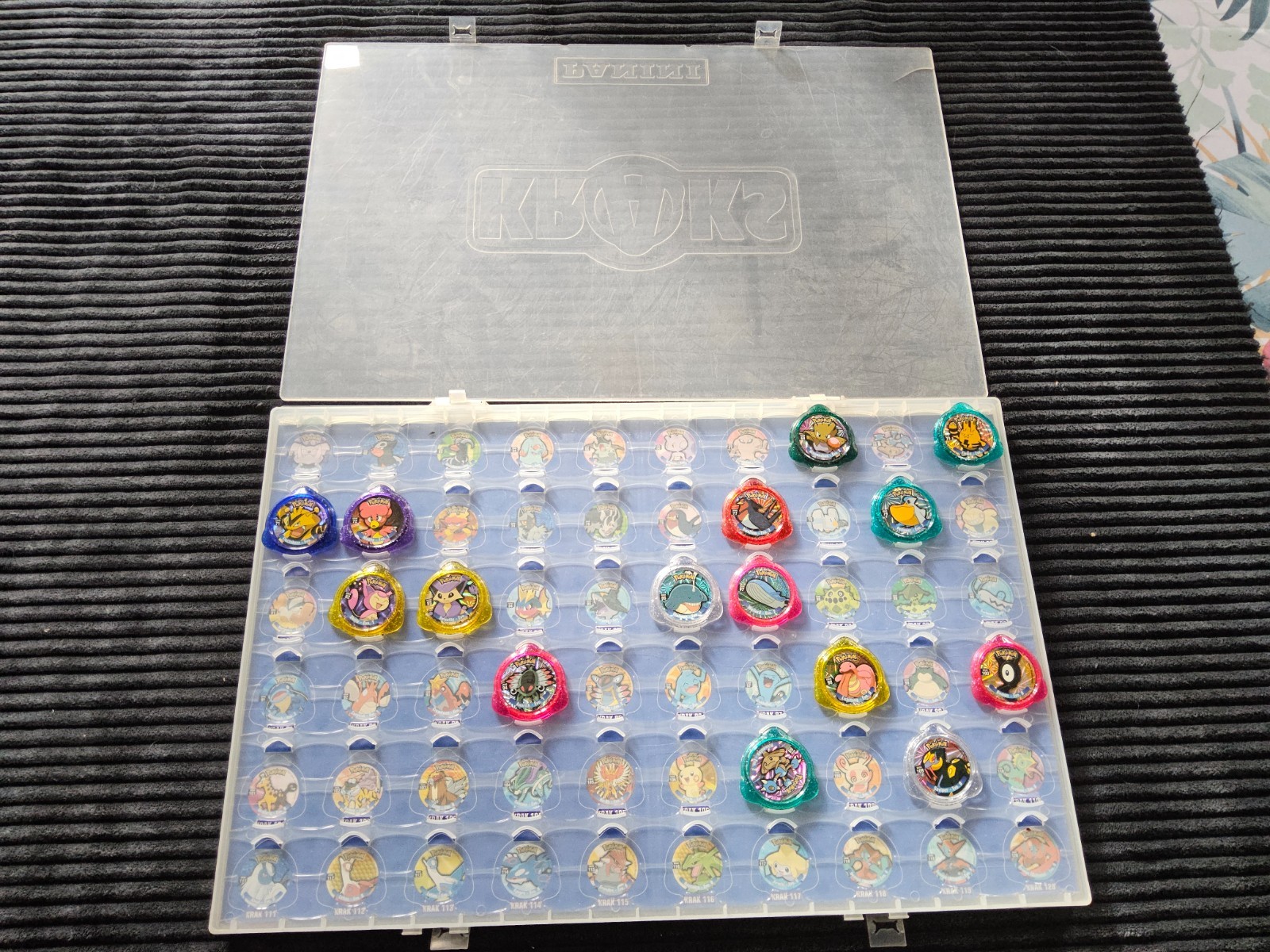 Mallette Collector Pokémon Kraks Panini 2005 Lot 36 Jetons Dracaufeu Pikachu