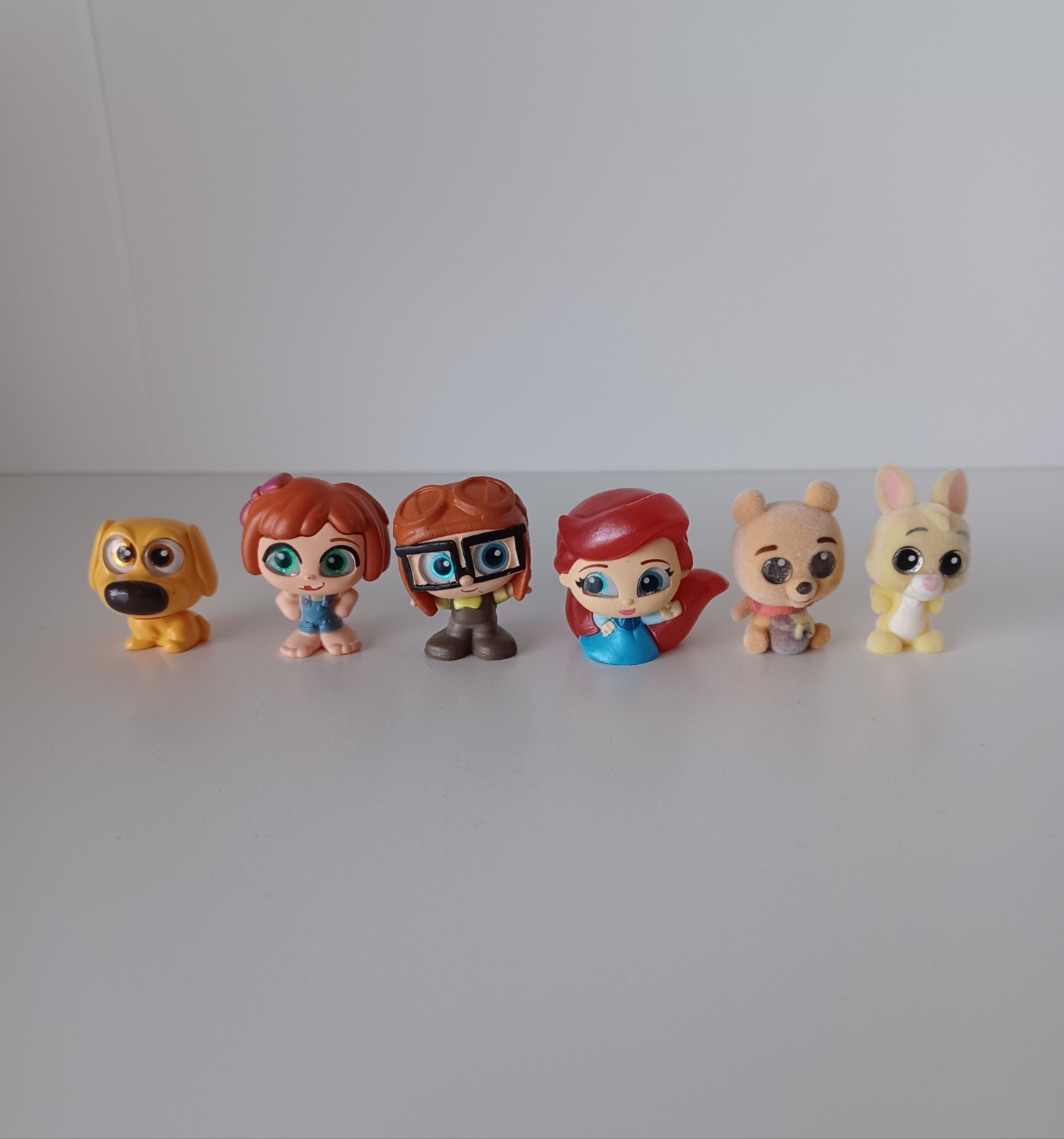 Disney Doorables Set Of Six - Ariel, Winnie The Pooh, Rabbit, Up Toy Collectible