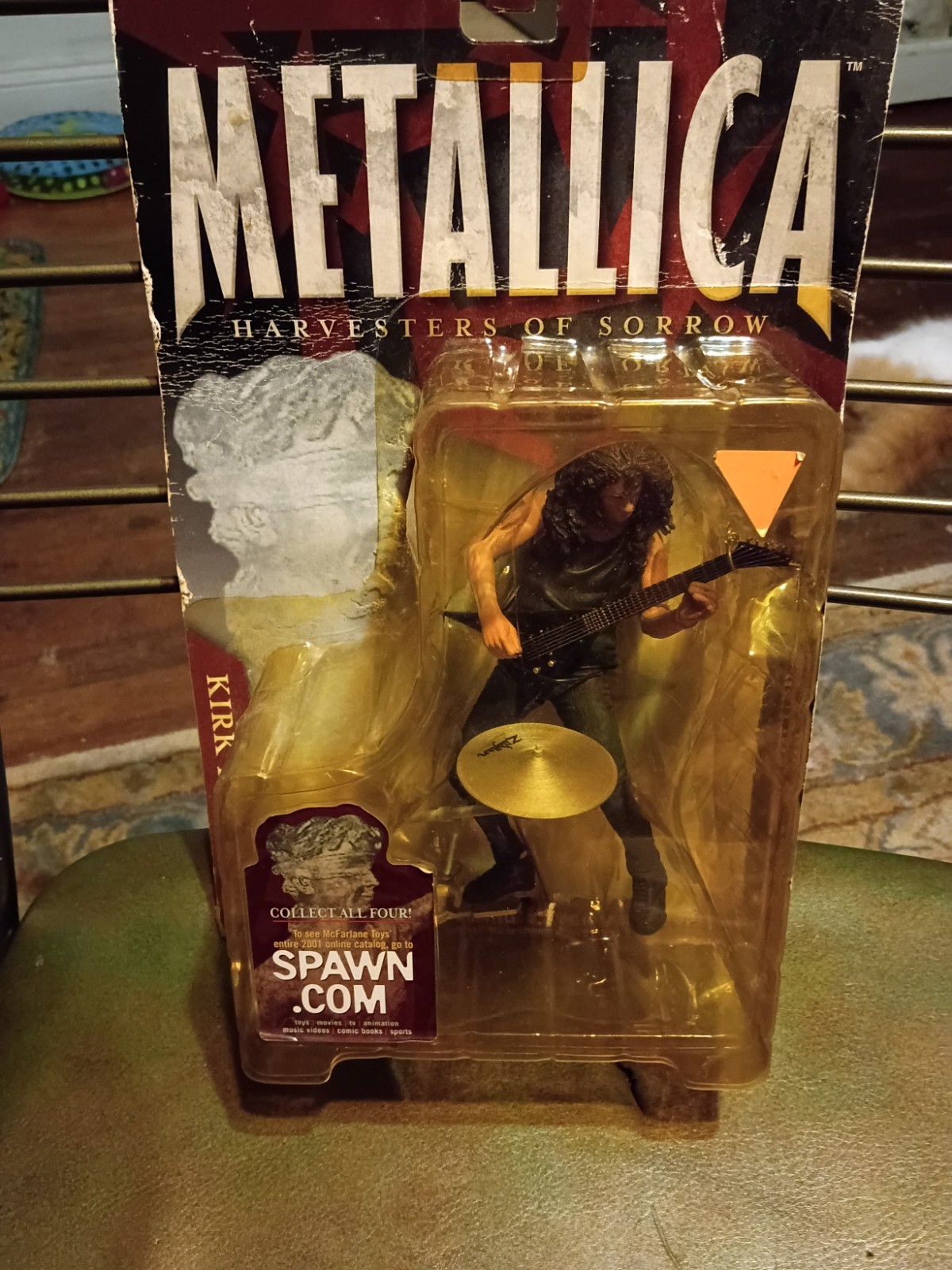 Modellino McFarlane Toys 2001 Metallica Harvesters of Sorrow Kirk Hammett nuovo