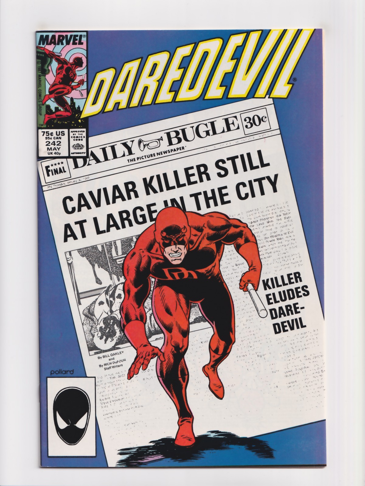 Daredevil #242 quasi nuovo 1987 fumetti Marvel di alta qualità