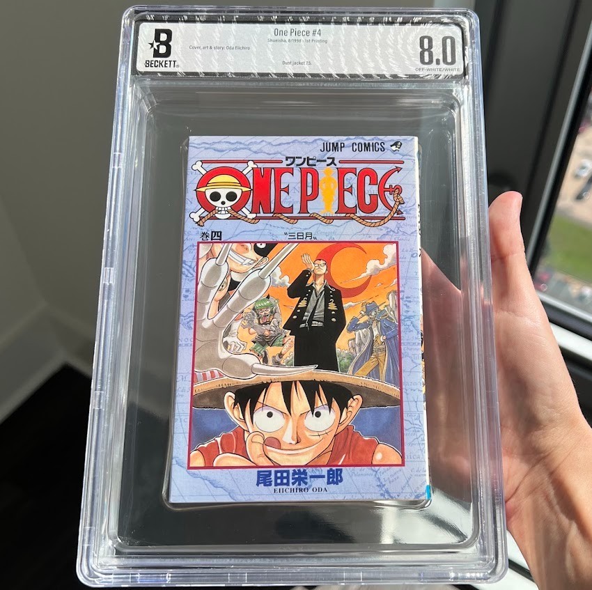One Piece #4 ⭐ BGS 8.0 - 1° STAMPA ⭐ Manga giapponese 1998 VENDITORE USA