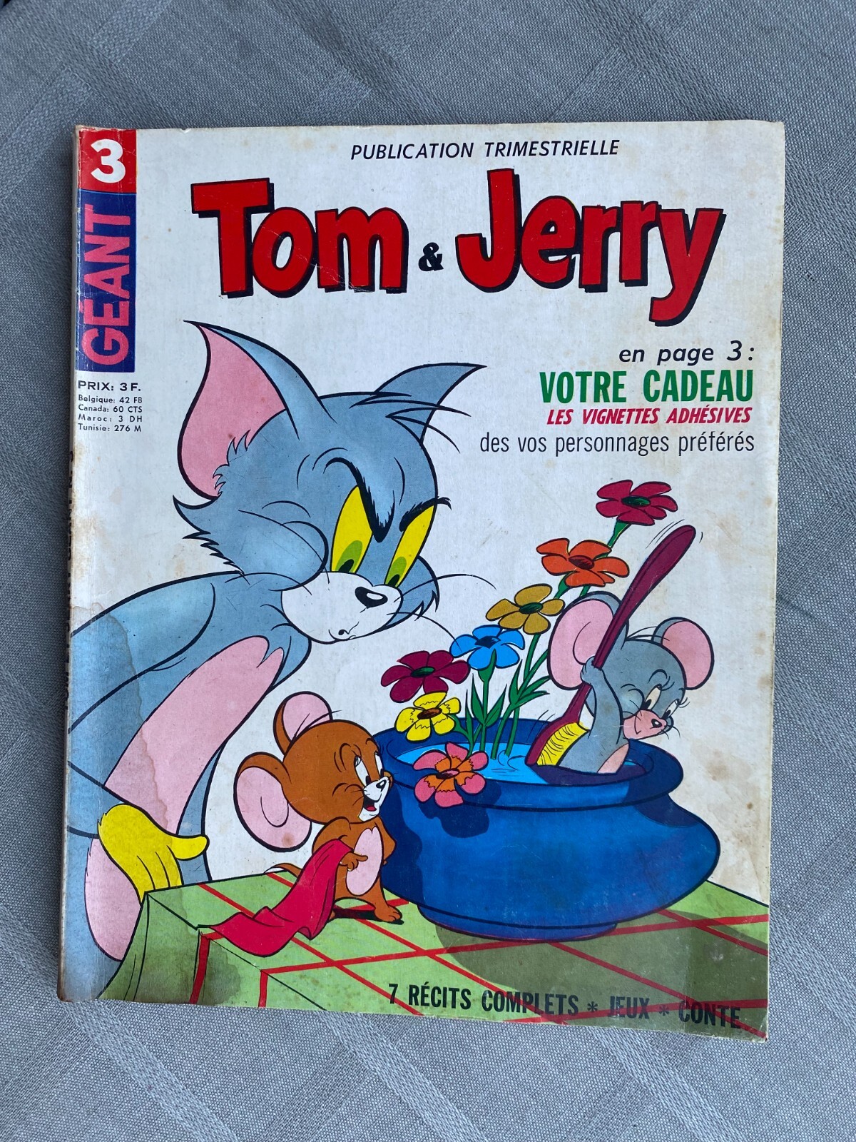 Tom E Jerry 2A Serie Gigante N°3 Senza Le Vignette 1970 In Buone Condizioni
