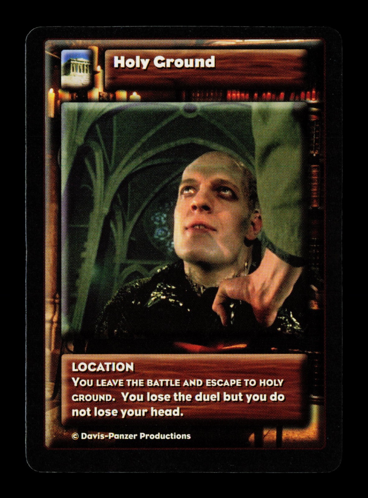 Holy Ground Davis-Panzer Productions Highlander Swordmaster Trading Card CC
