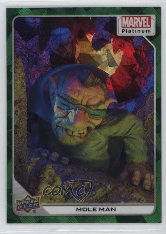 2023 Upper Deck Marvel Platinum Green Crackle 10/99 Mole Man #5 09q5
