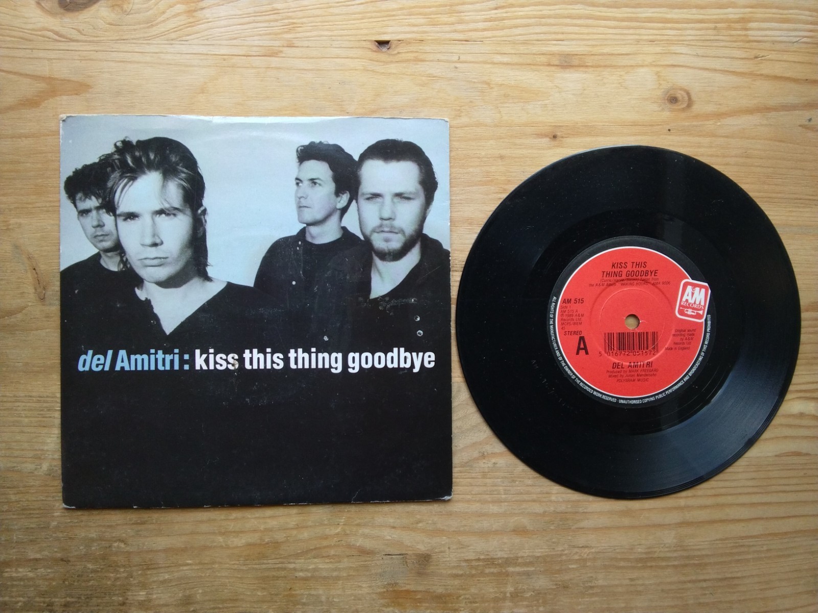 Del Amitri Kiss This Thing Goodbye Very Good+ 7" Single Vinyl Record AM515 (AK)