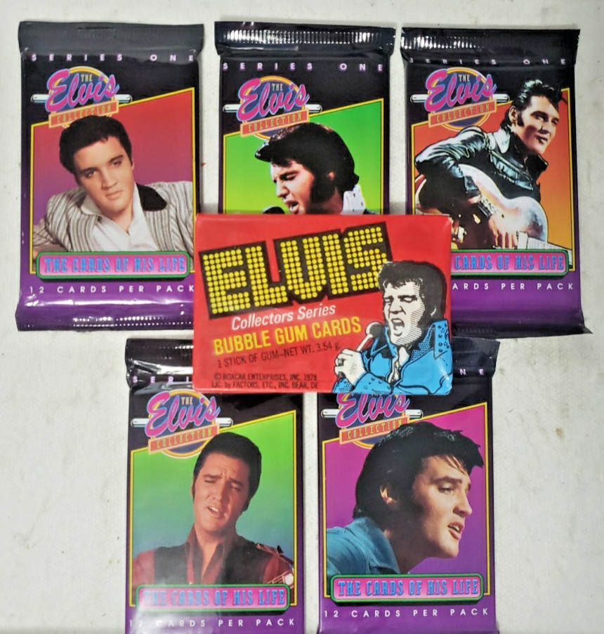 The Elvis Collection, Serie 1, 5 confezioni diverse e 1 confezione 1978 confezione cera