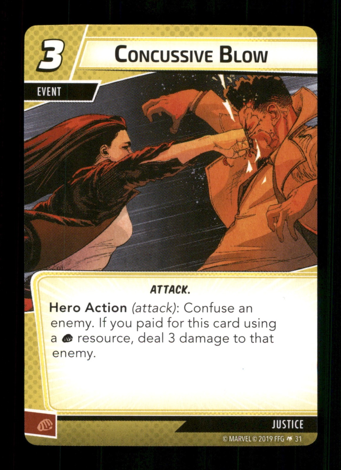 Concussive Blow 31 Event Marvel 2019 Trading Card TCG CCG