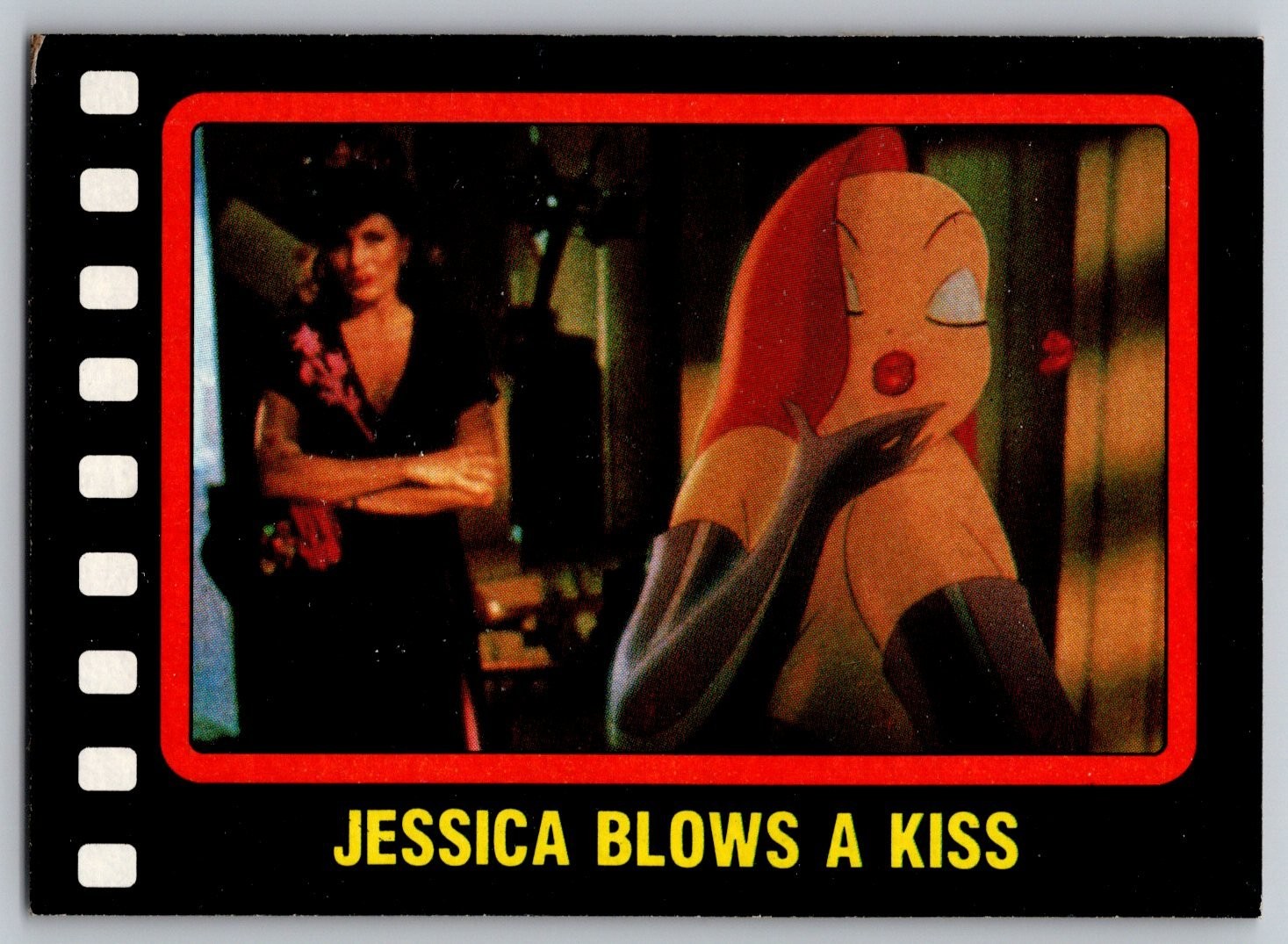 Chi ha incorniciato Roger Rabbit Jessica soffia un bacio 1987 Topps 66