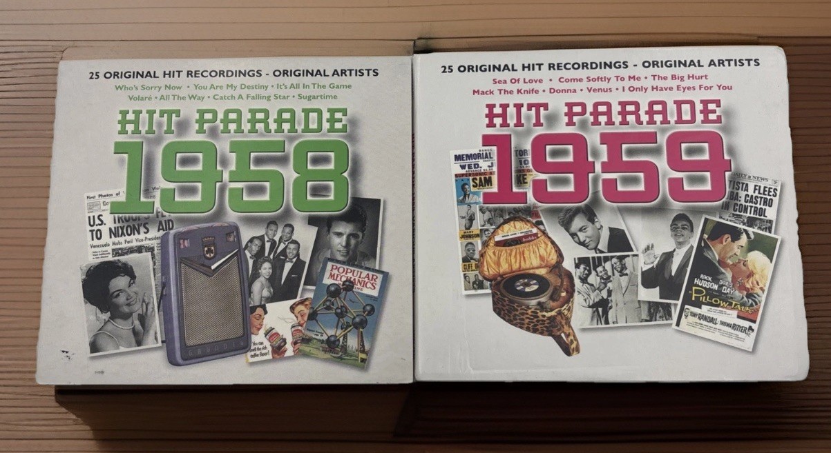 Hit Parade 1958 & 1959-2 CD Lot-Sinatra, Nelson, Platters, Everly, Anka, Avalon.