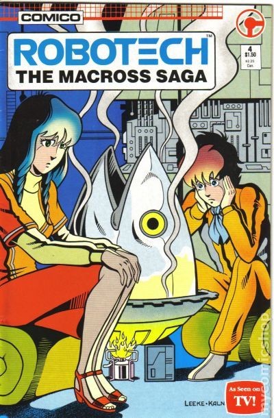 Robotech La Saga Macross #4 VG 1985 Immagine Stock Basso Grado