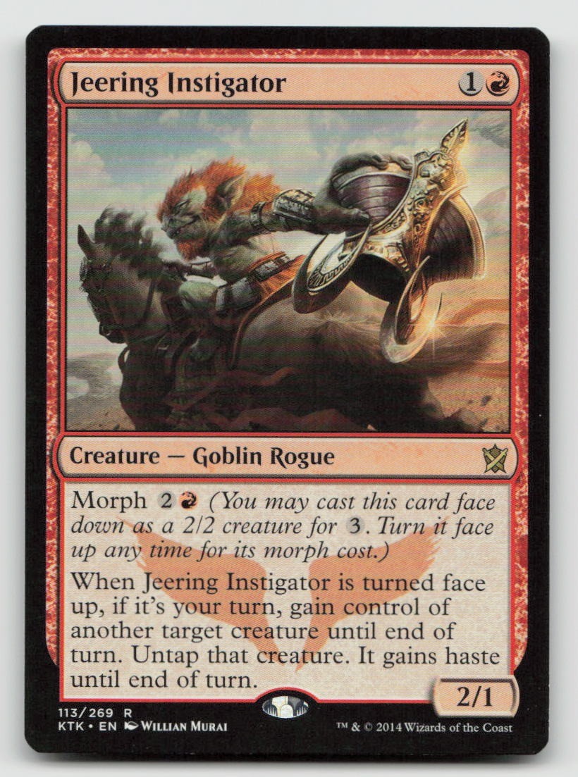Magic: The Gathering Jeering Instigator 113 Khan di Tarkir quasi nuovo