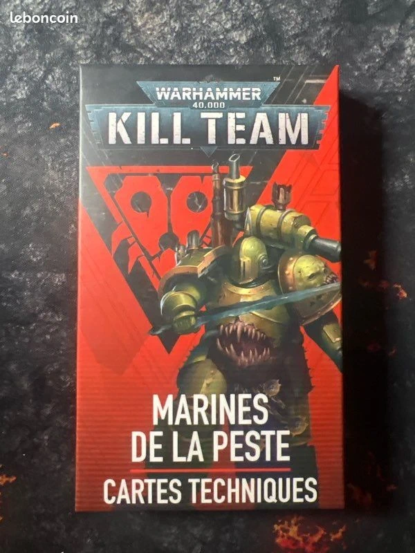 Kill team : marines de la peste cartes techniques