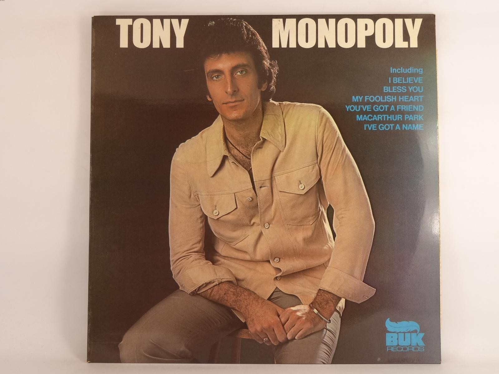 TONY MONOPOLY TONY MONOPOLY (391) 12 Track LP plus Picture Sleeve BUK RECORDS