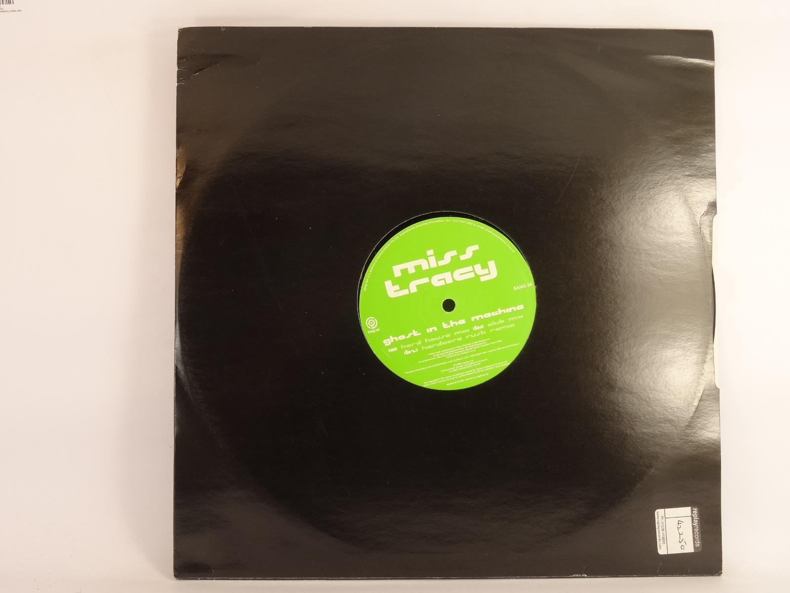 MISS TRACY GHOST IN THE MACHINE (52) 2 Track Promo 12" Single including Picture 