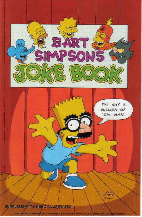 Bart Simpson's Joke Book #1 FN; Bongo | w/Bag+Board