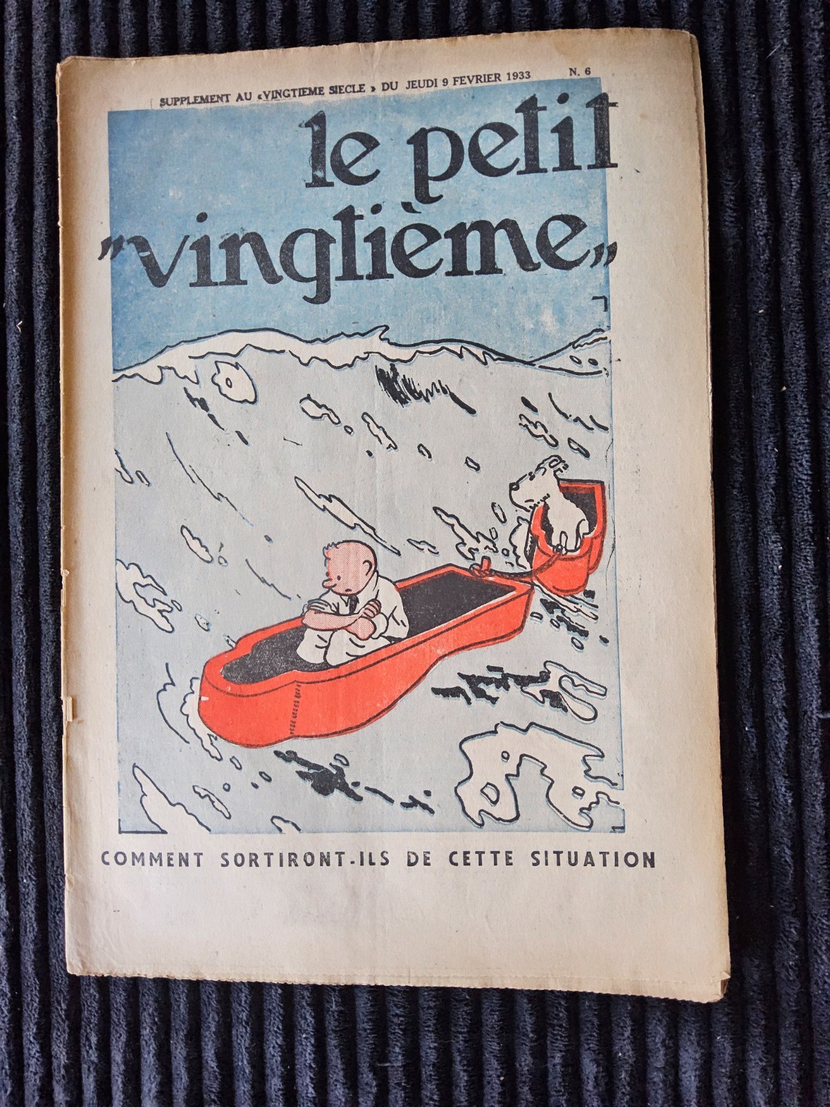 Tintin - Petit Vingtième - Numéro 6 de 1933