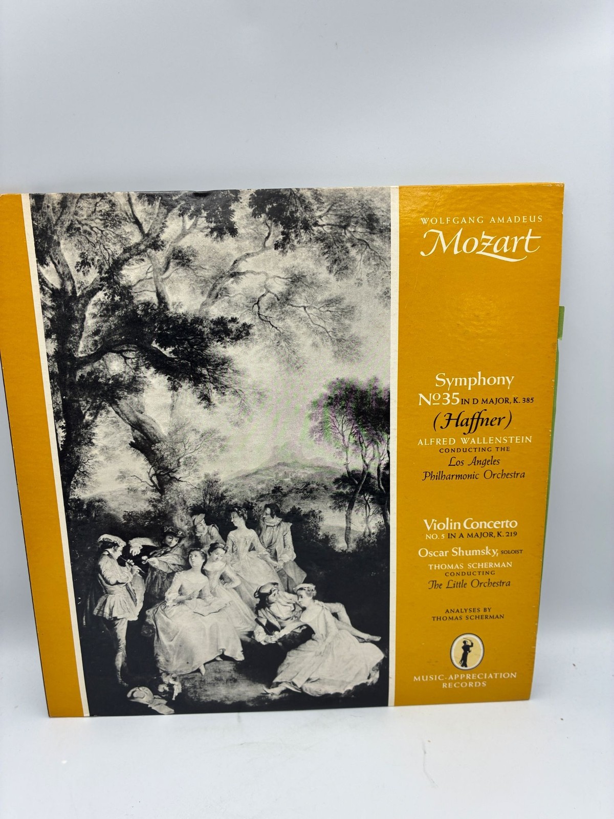 Mozart Symphony No. 35 Haffner & Violin Concerto No. 5 LP 33 1/3 RPM MAR Records